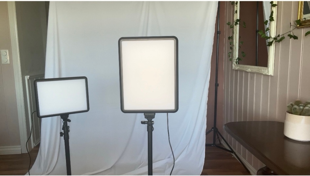 2-Pack LED Video Light Kit, NiceVeedi Studio Light, 2800-6500K Dimmable Photography Lighting Kit with Tripod Stand&Phone Holder, 73" Stream Light for Video Recording, Game Streaming, YouTube…